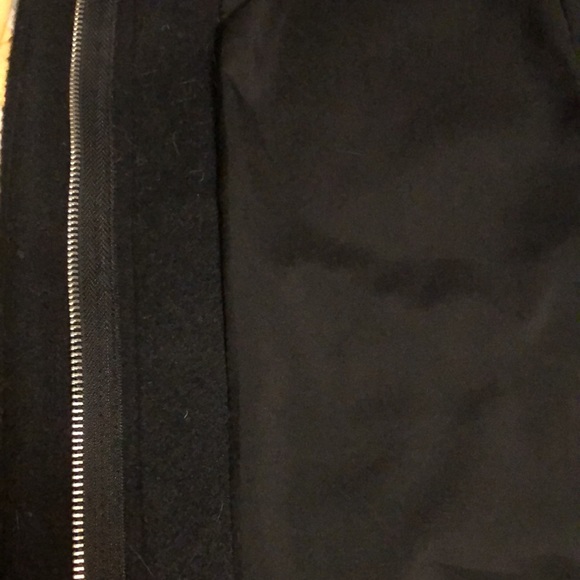 Old Navy fall/winter black 3/4 coat with funnel neck and covered zipper - Picture 13 of 16